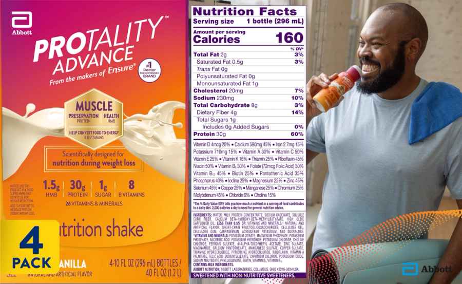 Protality Vanilla Shake, commercial photography
