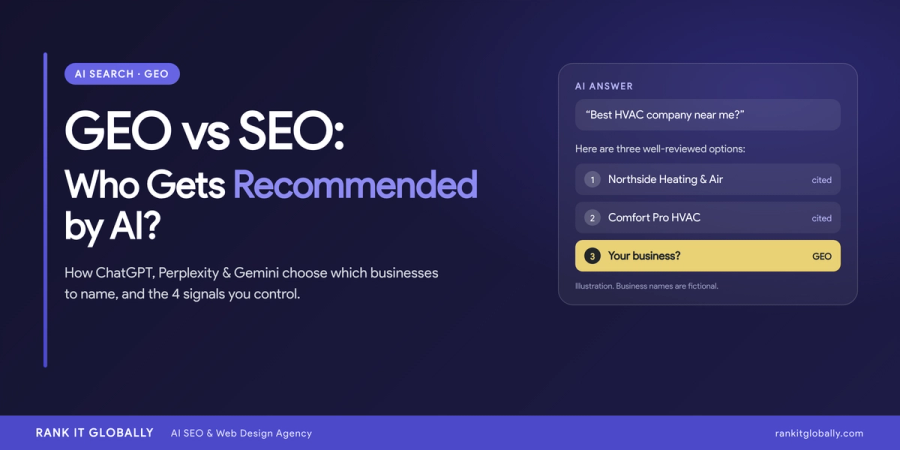 GEO vs SEO: How ChatGPT, Perplexity & Gemini Choose Which Businesses to Recommend