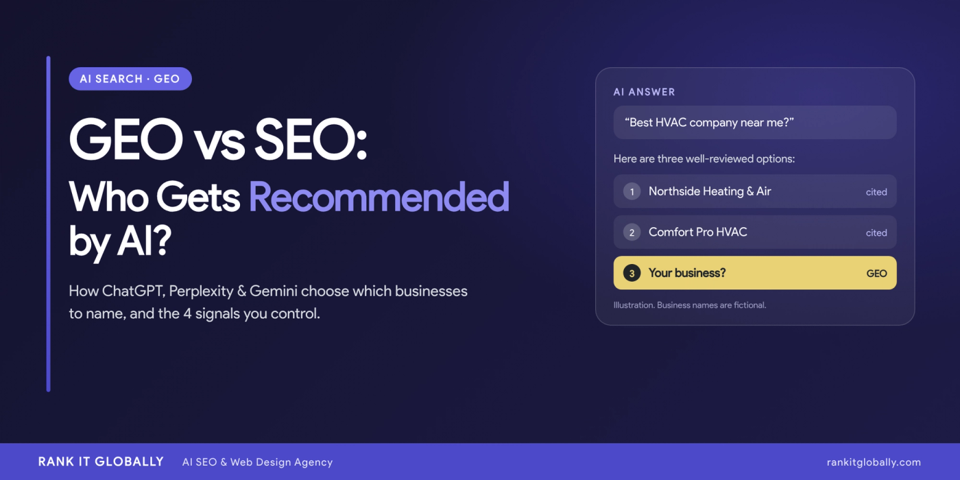 GEO vs SEO: How ChatGPT, Perplexity & Gemini Choose Which Businesses to Recommend