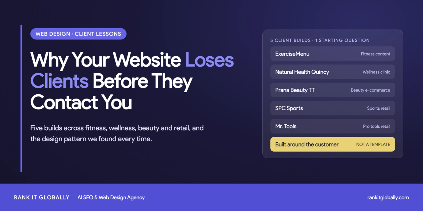 Why Your Website Loses Clients Before They Ever Contact You