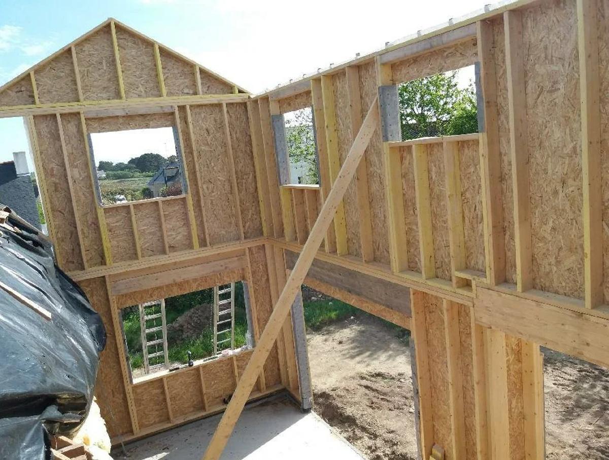 Extension maison Morbihan (56) : extension bois sur mesure, Le Quintrec Le Pallec