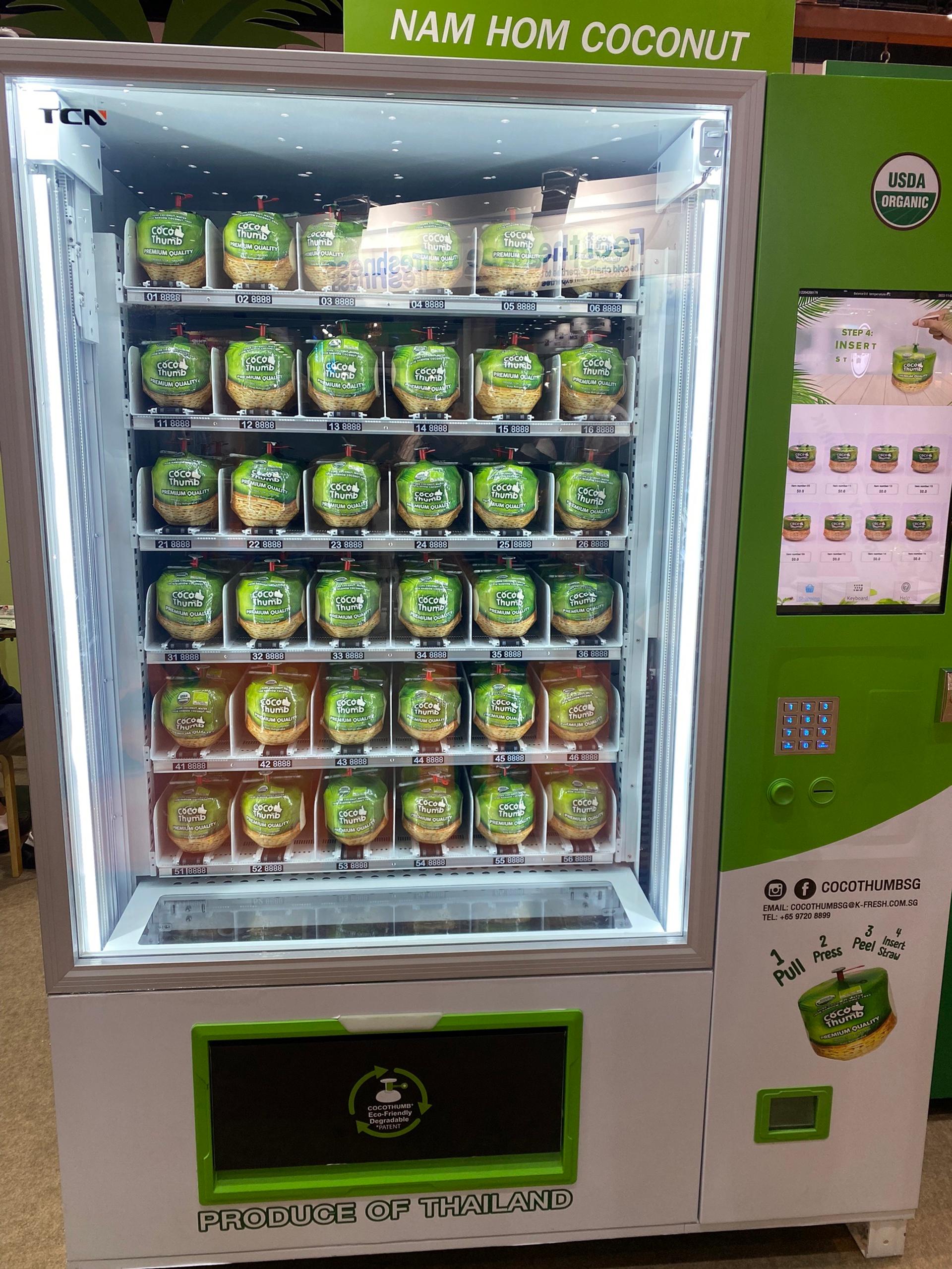 Automatic water dispenser with coconut inside from K-Fresh