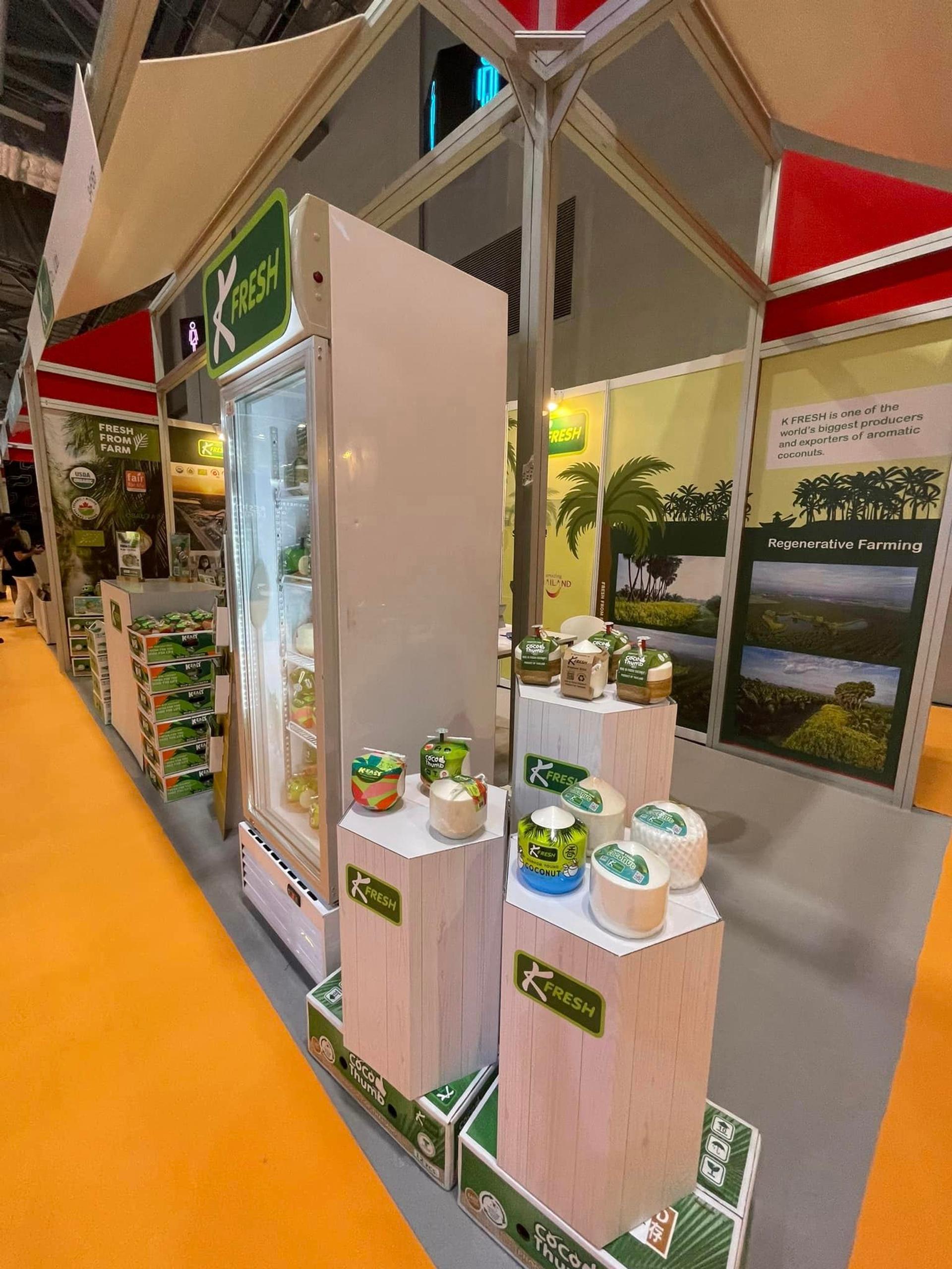K fresh coconut water booth