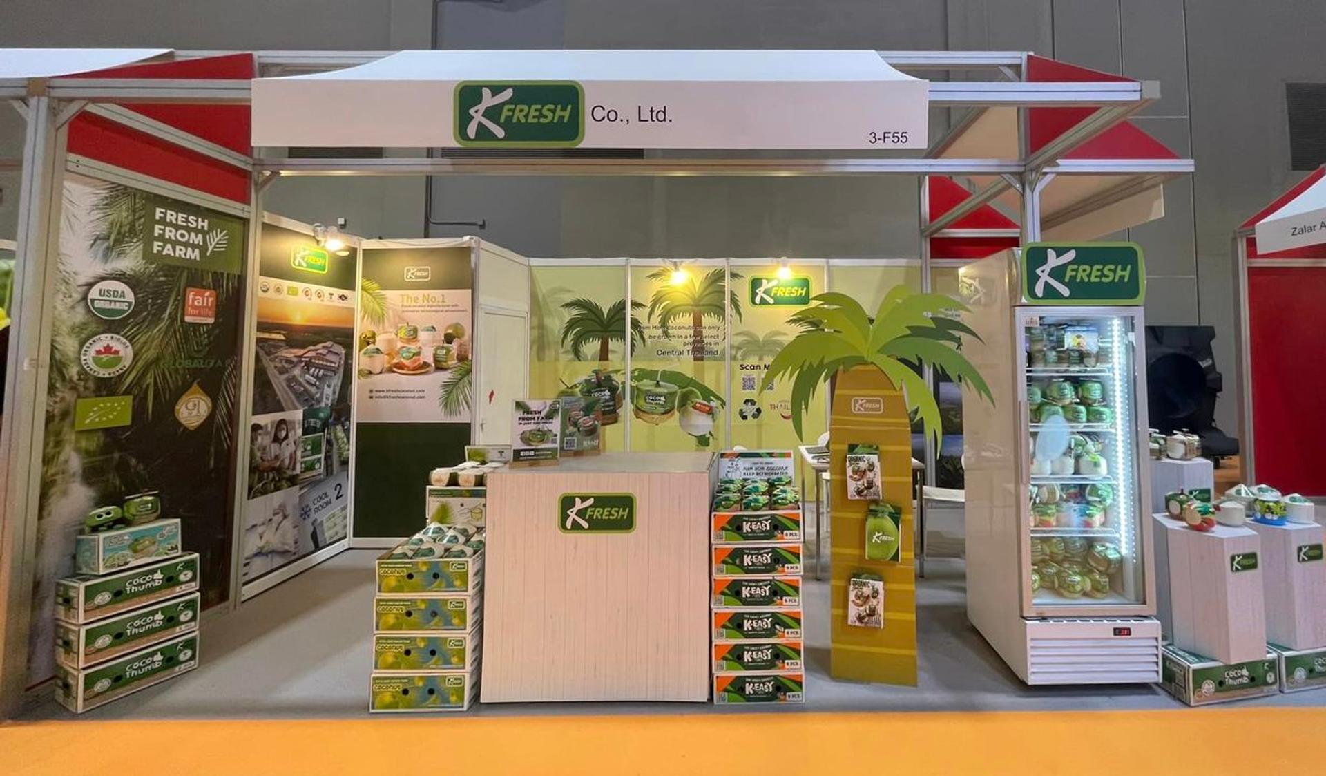 K fresh product display booth