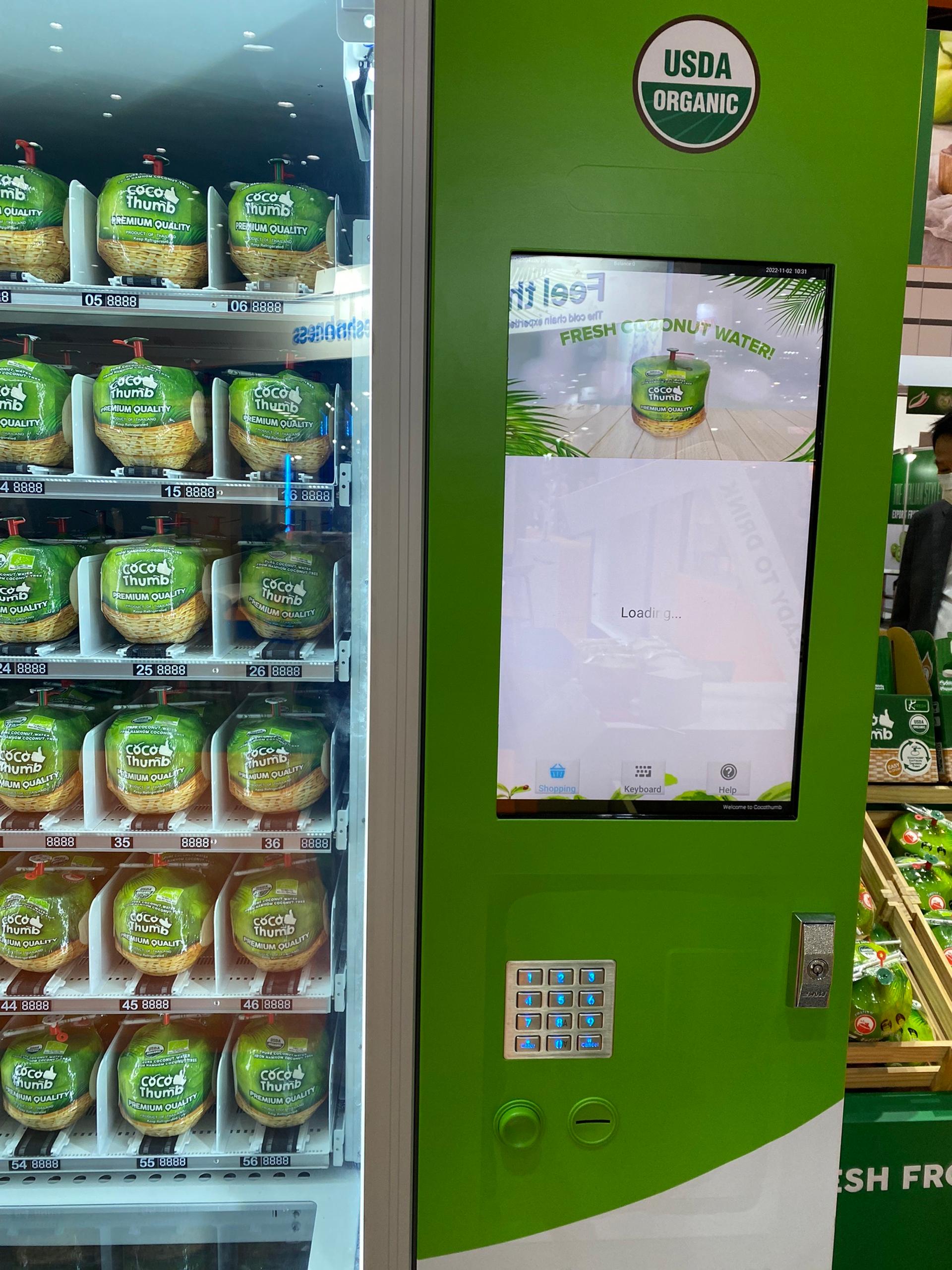Automatic water dispenser with coconut inside from K-Fresh