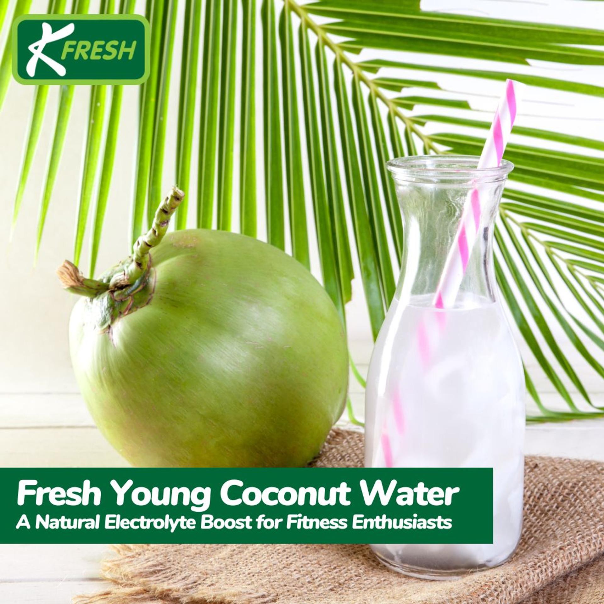 Fresh Young Coconut Water: A Natural Electrolyte Boost for Fitness Enthusiasts
