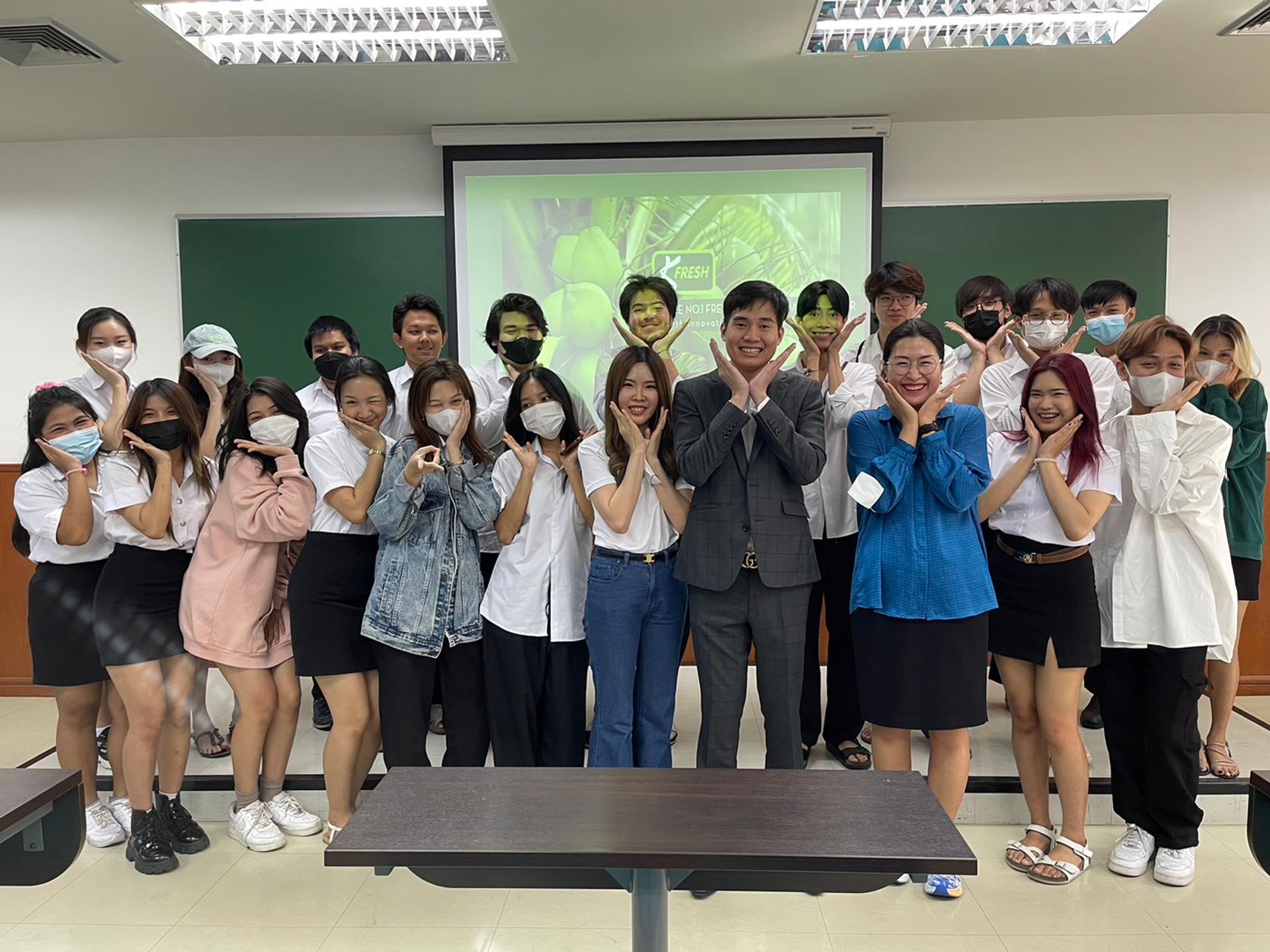 Group photo of students and lecturers