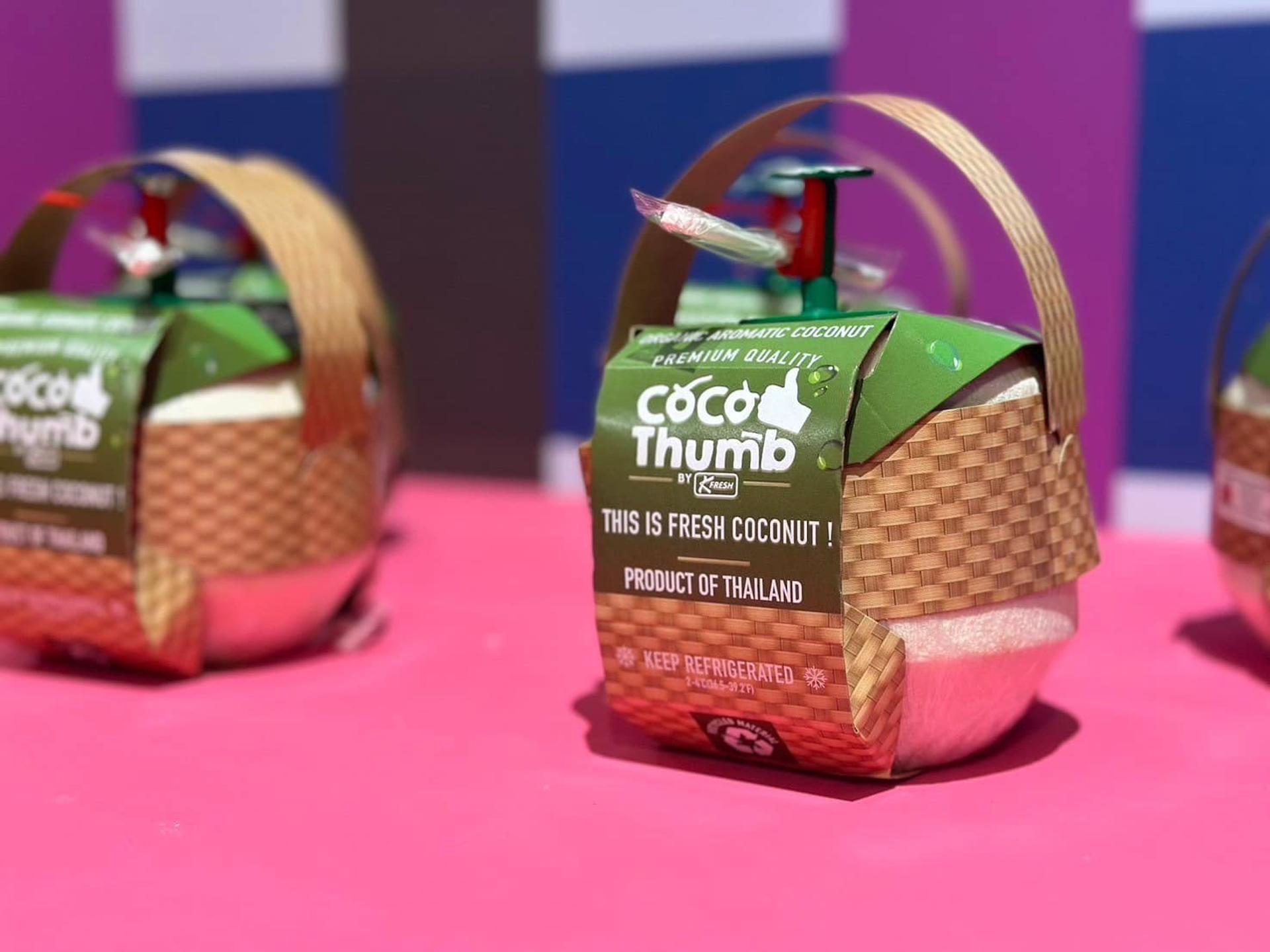 Coconut water in beautiful packaging