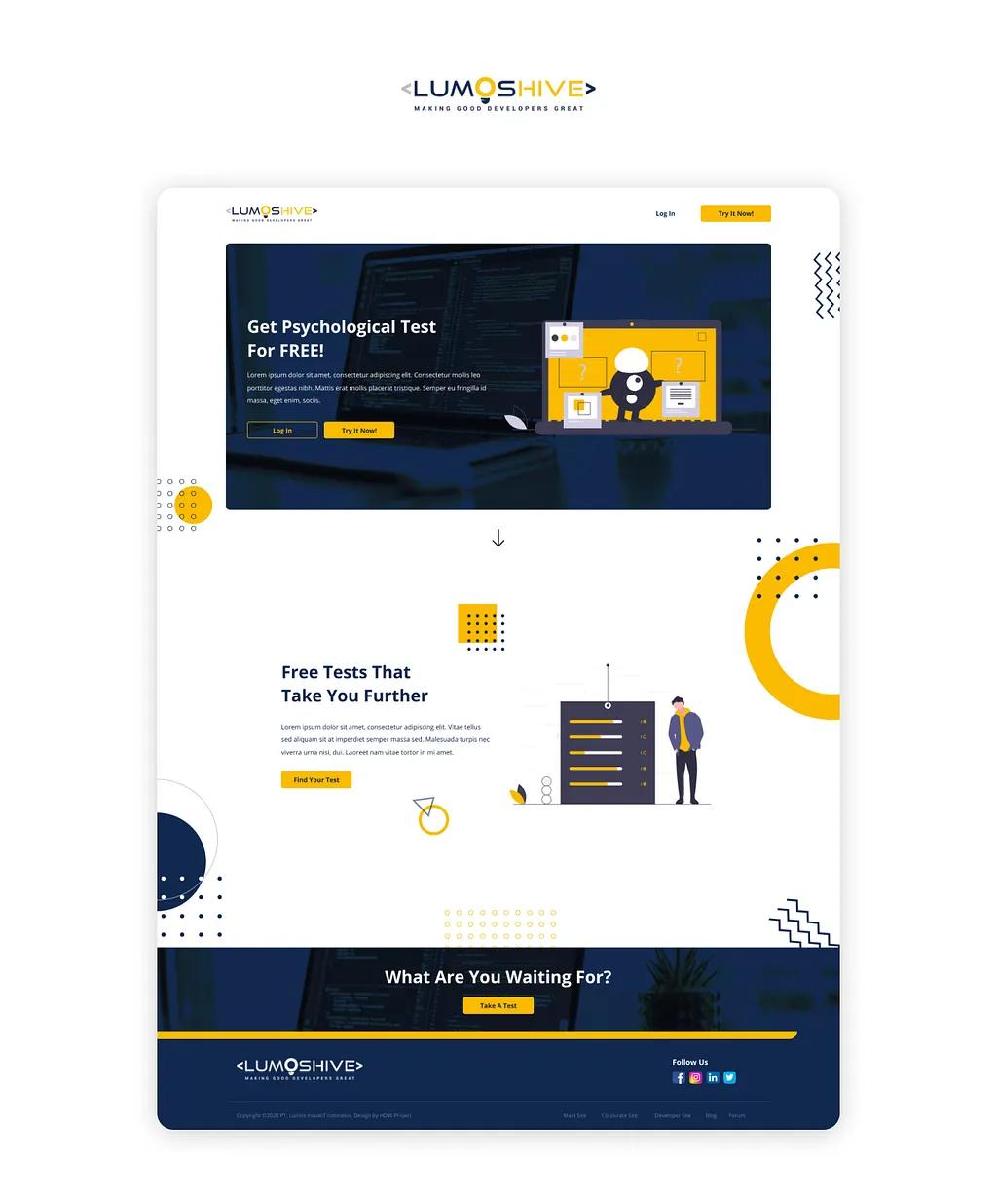 Lumoshive Landing Page Webiste