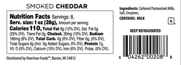 Smoked Cheddar Nutrition