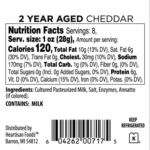 2 Year Aged Cheddar Nutrition