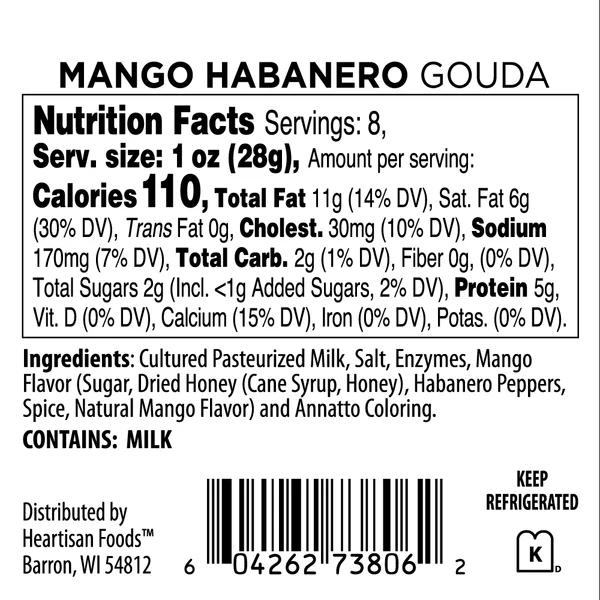 Mango Habanero Gouda Nutrition