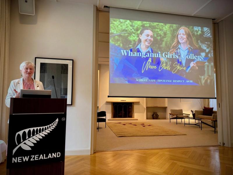 Jane Williams presents at Embassy