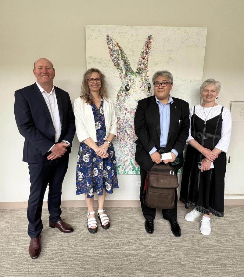Tony McBride, Natasha McKee, Kei Igarashi and Jane Williams in Kobe, Japan