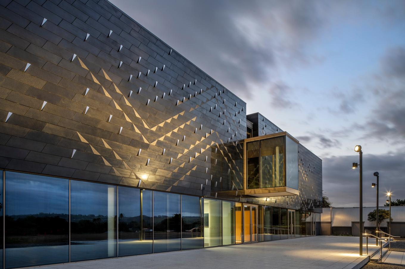 Sarjeant Gallery at night