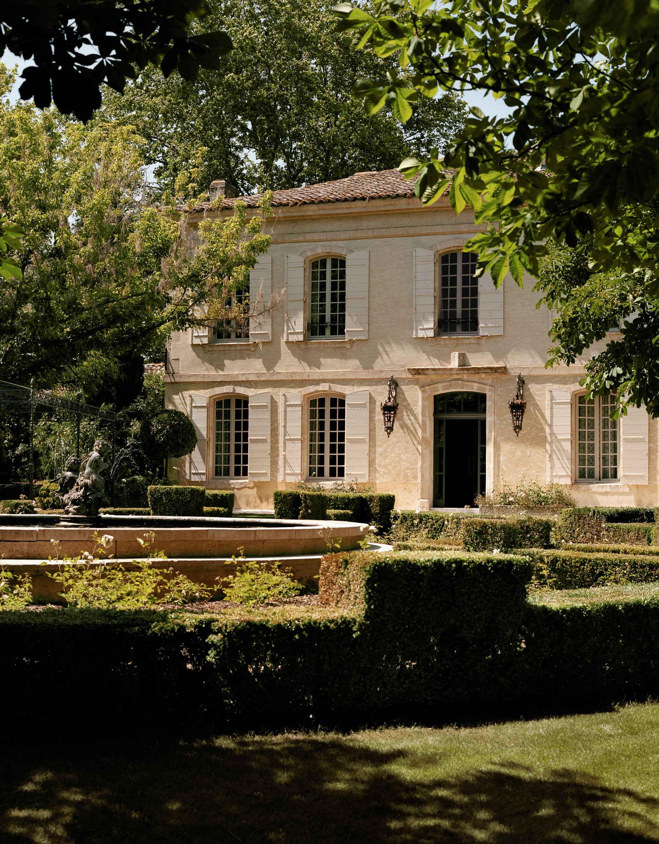 The olive-mill villa and pool at Le Mas de Chabran