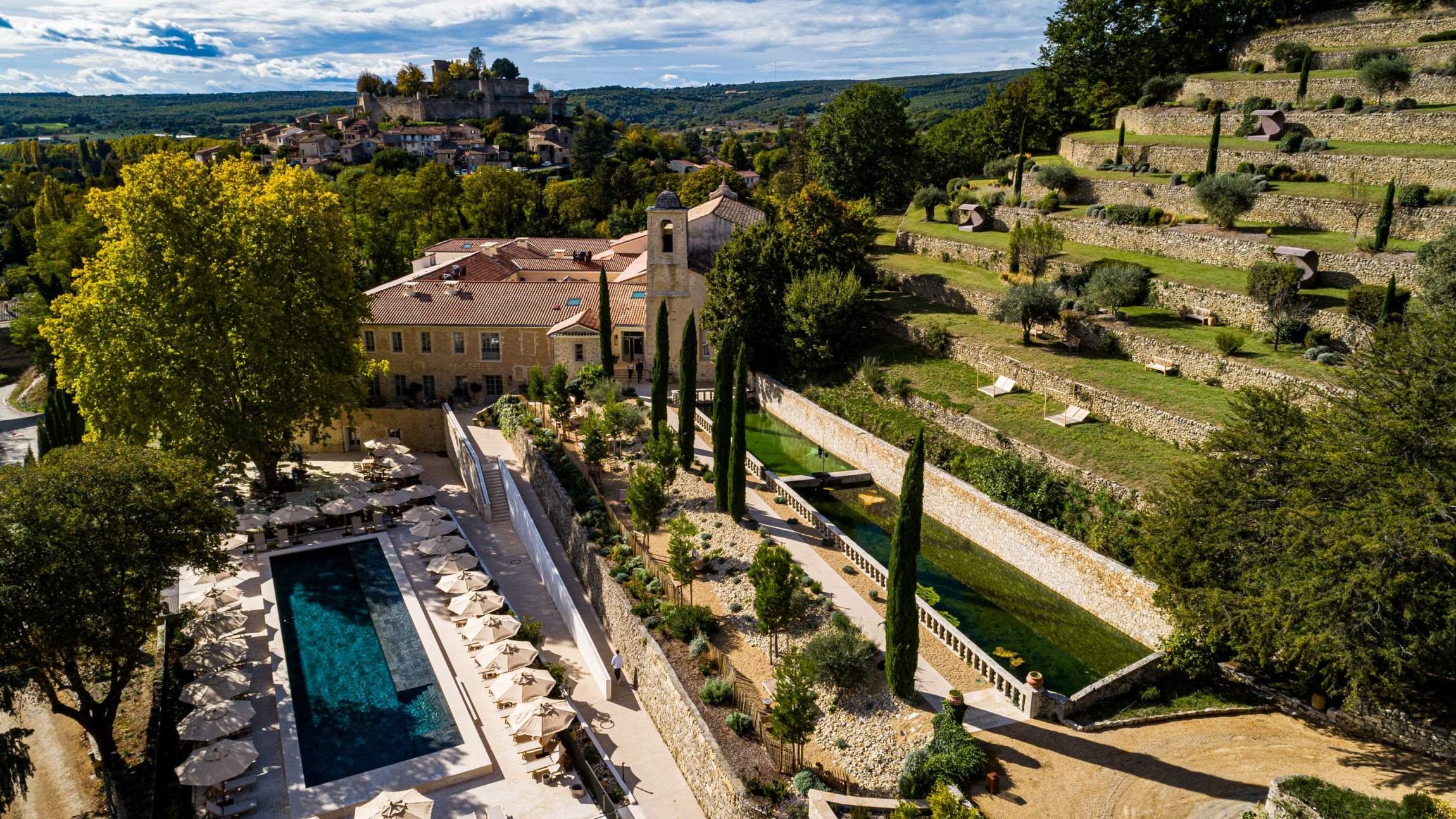 The former convent and its gardens at Le Couvent des Minimes
