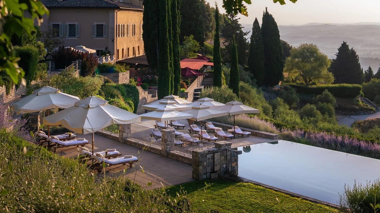 The medieval borgo at Rosewood Castiglion del Bosco in the Val d’Orcia