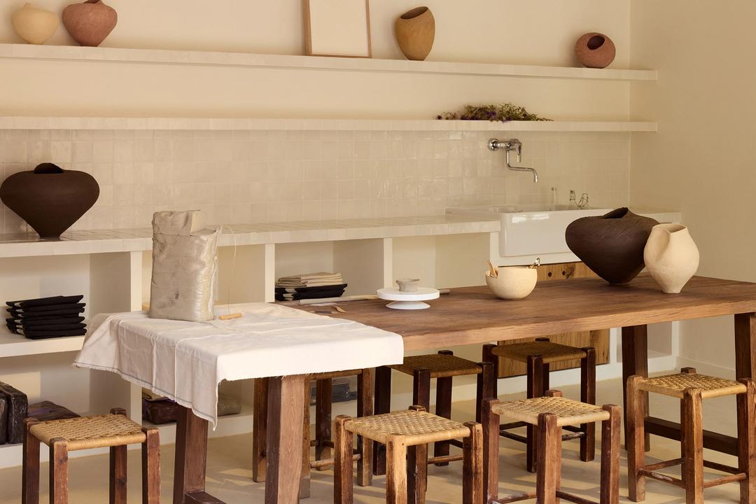 The artisan ateliers for the artists in residence