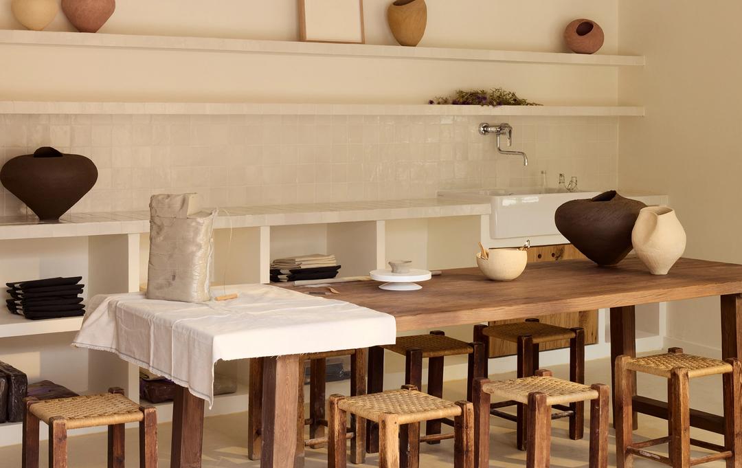 The artisan ateliers for the artists in residence