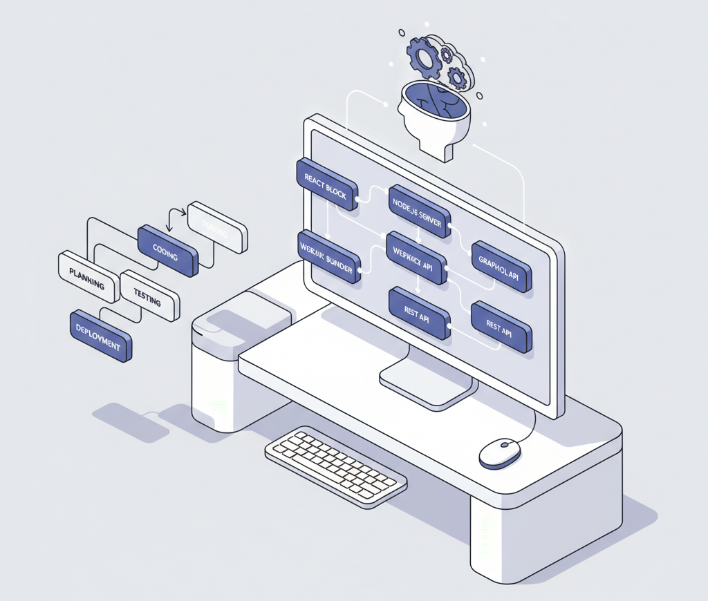 Illustration d’architectures JavaScript modernes pour CMS headless - expertise Grande Charte en développement de sites web headless au Maroc
