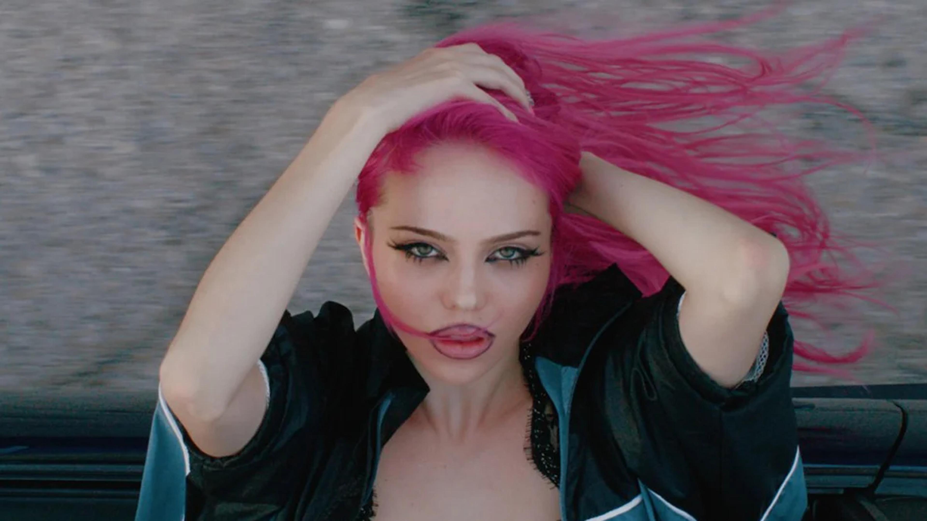 Screenshot from Adelá's music video for "Ain't in LA"
