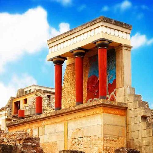 Discover ancient history at Knossos Palace, sunken cities, monasteries, and charming artisan villages. Discover ancient history at Knossos Palace, sunken cities, monasteries, and charming artisan villages.