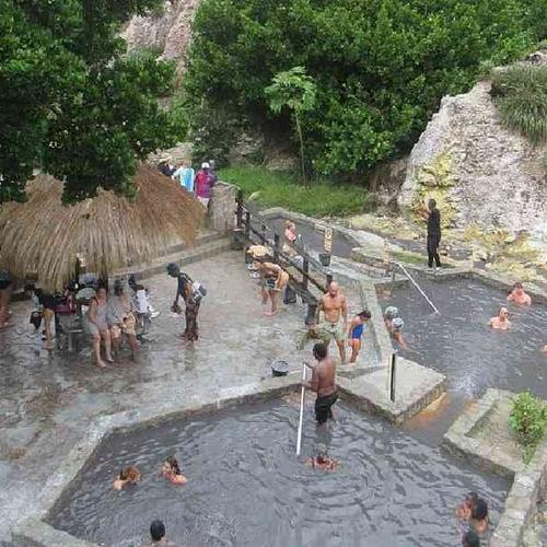 Visit the drive-in volcano at Sulphur Springs and relax in mud baths Visit the drive-in volcano at Sulphur Springs and relax in mud baths