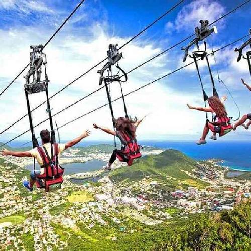 Feel the adrenaline on the world-famous Flying Dutchman zipline before ending the adventure with a fun downhill Schooner tube ride. Feel the adrenaline on the world-famous Flying Dutchman zipline before ending the adventure with a fun downhill Schooner tube ride.