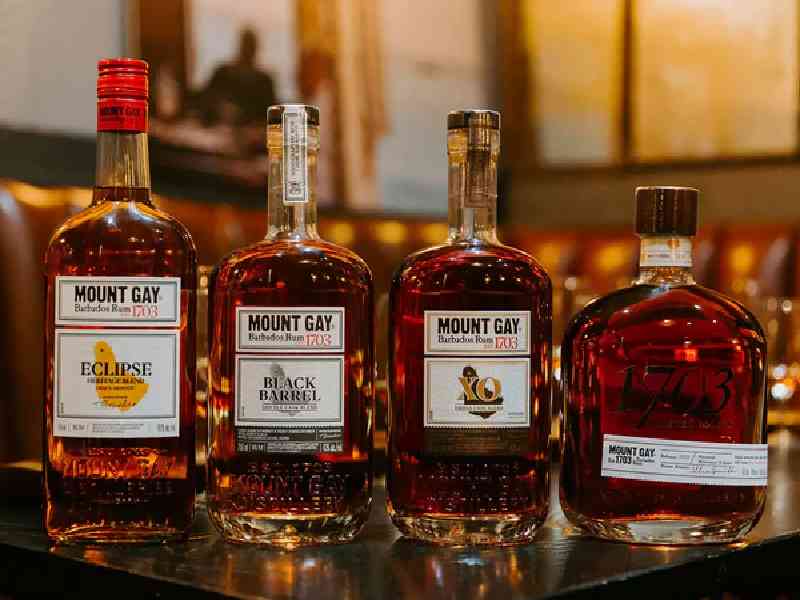 Taste different exotic rums at Mount Gay