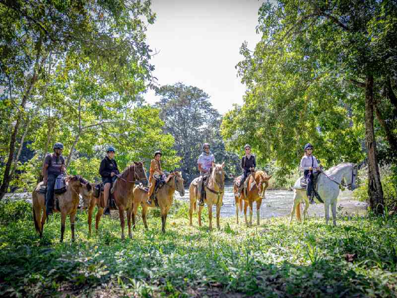 Travel by horseback to the Xunantunich Mayan ruins