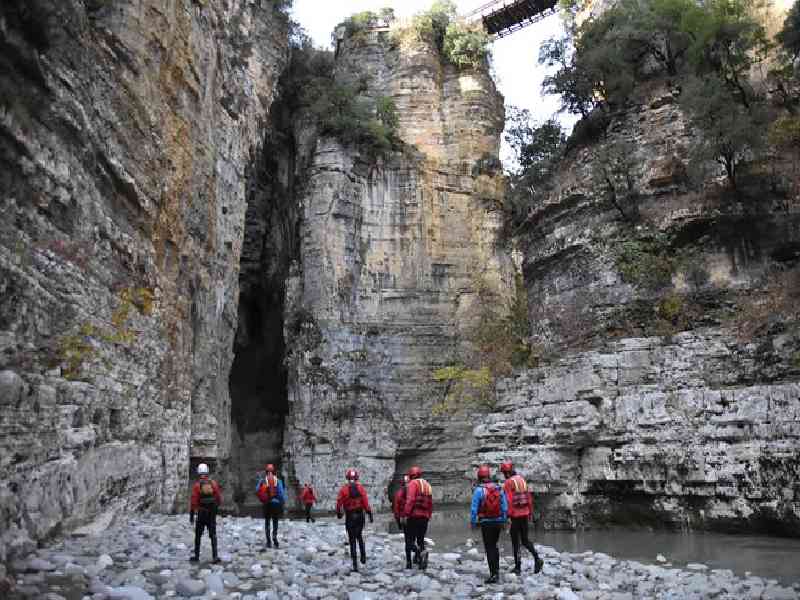 Canyon your way through the wondrous 3-million-year-old canyons of Osum