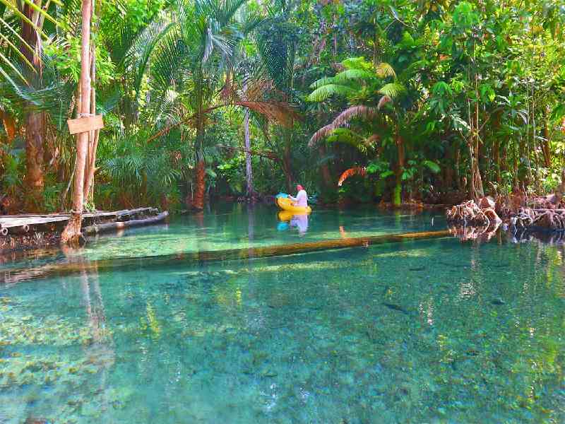 Kayak through Nong Thale Crystal lake