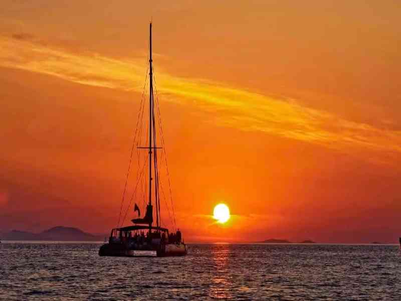 Cruise the Med at sunset on a private catamaran