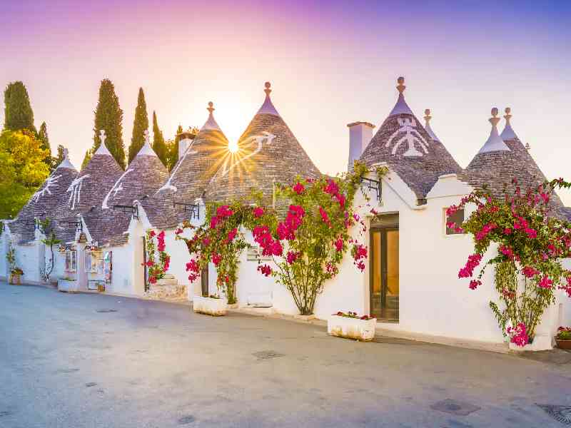 Discover southern Italy’s rich history through Lecce’s Baroque streets, Alberobello’s trulli houses, and Matera’s ancient cave city.