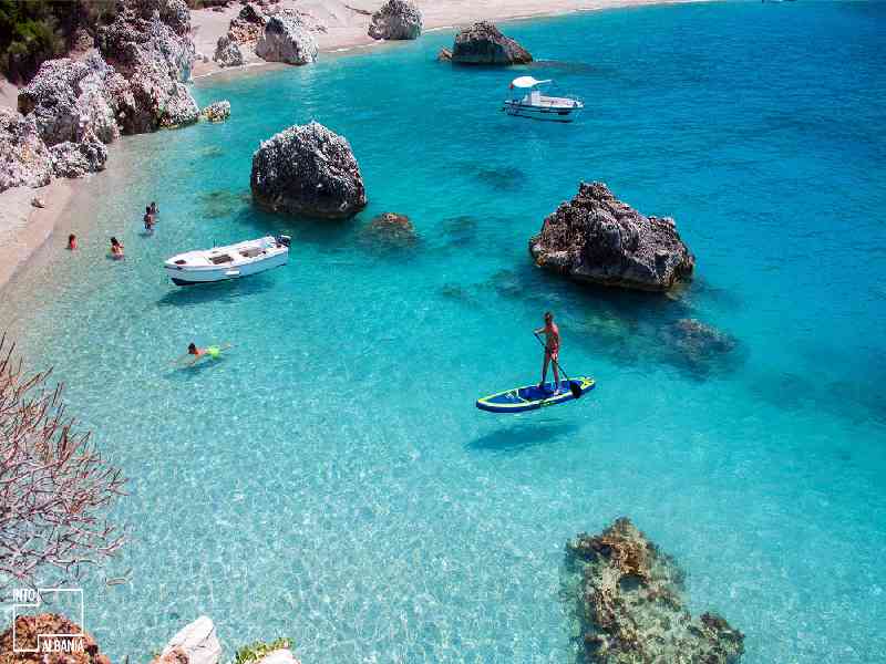 Beach hop by private speedboat and swim in some of the bluest waters in the world