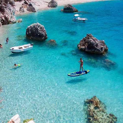 Beach hop by private speedboat and swim in some of the bluest waters in the world Beach hop by private speedboat and swim in some of the bluest waters in the world