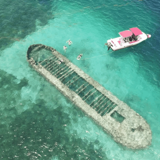 Boat Tour with Lunch in the Water in Guadeloupe Lagoon Boat Tour with Lunch in the Water in Guadeloupe Lagoon