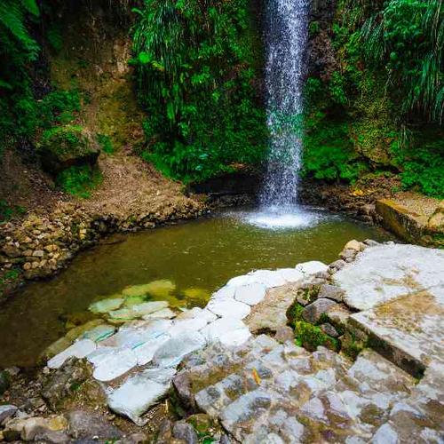 Enjoy views of the Pitons and swim at Toraille Waterfall Enjoy views of the Pitons and swim at Toraille Waterfall