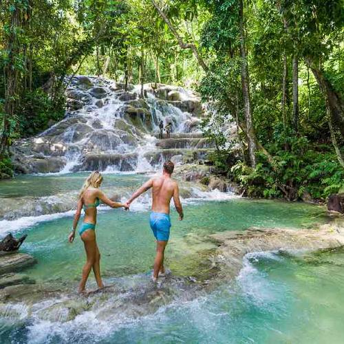 Climb the iconic Dunn’s River Falls and enjoy panoramic views Climb the iconic Dunn’s River Falls and enjoy panoramic views