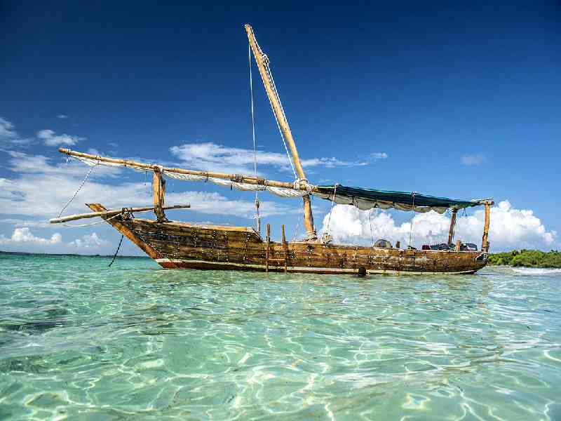Enjoy a spectacular sundowner cruise on a dhow boat in Zanzibar