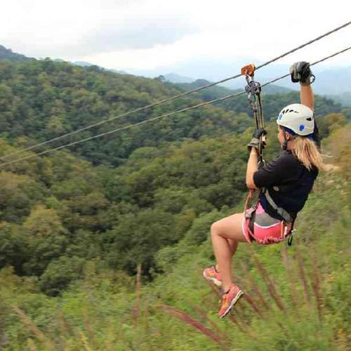 Zipline through the treetops of Kereita Forest on Africa's longest zipline Zipline through the treetops of Kereita Forest on Africa's longest zipline