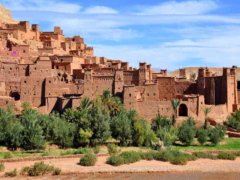 Discover dramatic landscapes including the Atlas Mountains, Todgha Gorge, and the UNESCO-listed village of Ait Benhaddou