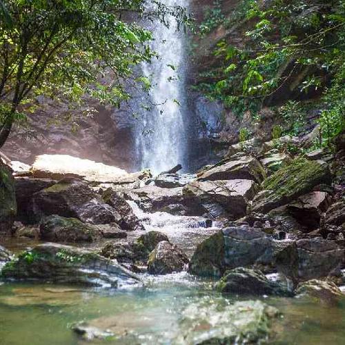 Journey along Trinidad’s breathtaking North Coast to hike through lush rainforest trails and swim beneath the refreshing Avocat Waterfall. Journey along Trinidad’s breathtaking North Coast to hike through lush rainforest trails and swim beneath the refreshing Avocat Waterfall.