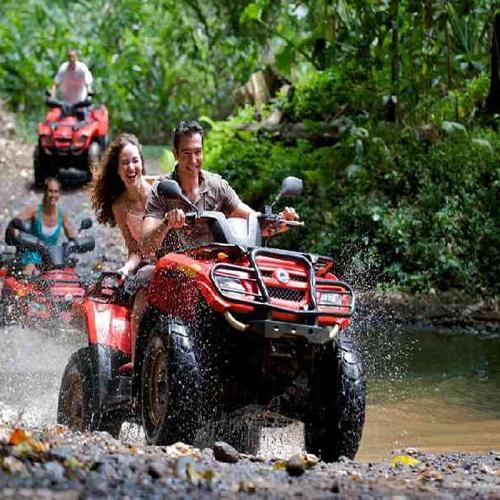 Experience an adrenaline-filled day in the Dominican Republic with ATV rides, ziplining, horseback riding, and waterfall adventures all in one tour. Experience an adrenaline-filled day in the Dominican Republic with ATV rides, ziplining, horseback riding, and waterfall adventures all in one tour.