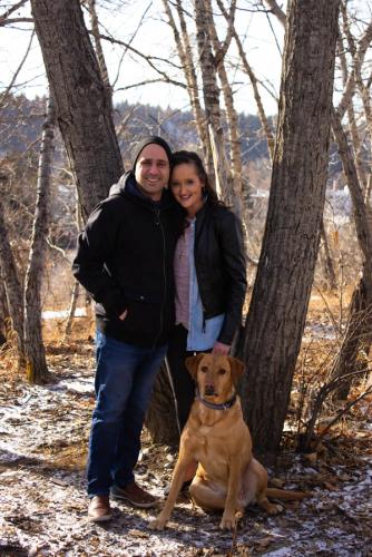 Couple with Dog 