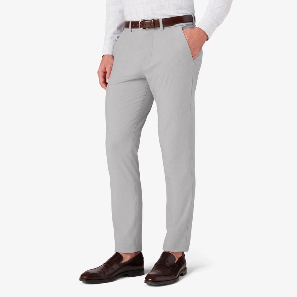 SLIM FIT CHINO TROUSERS - SILVER– Dockland