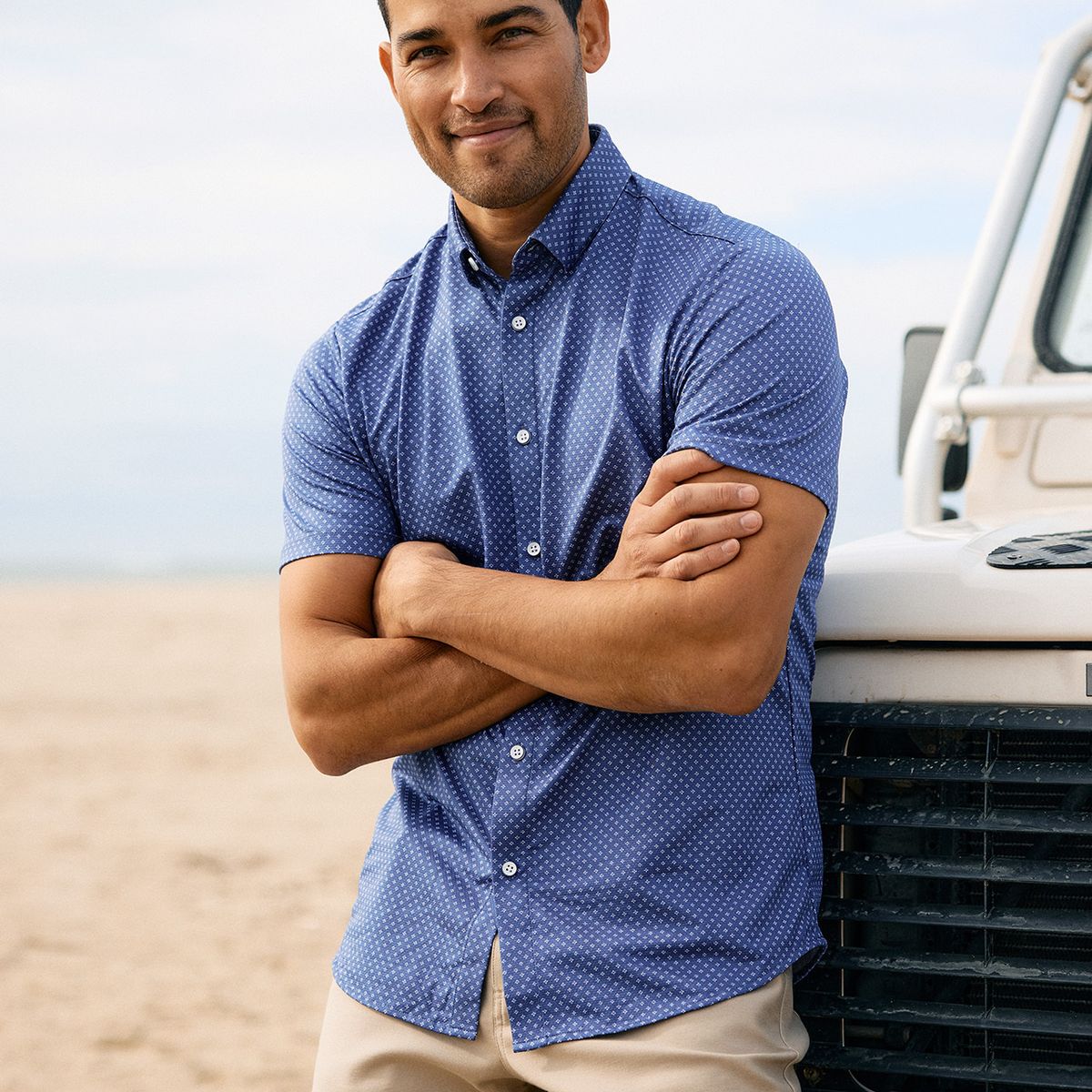 Man looking good in a Mizzen Suit