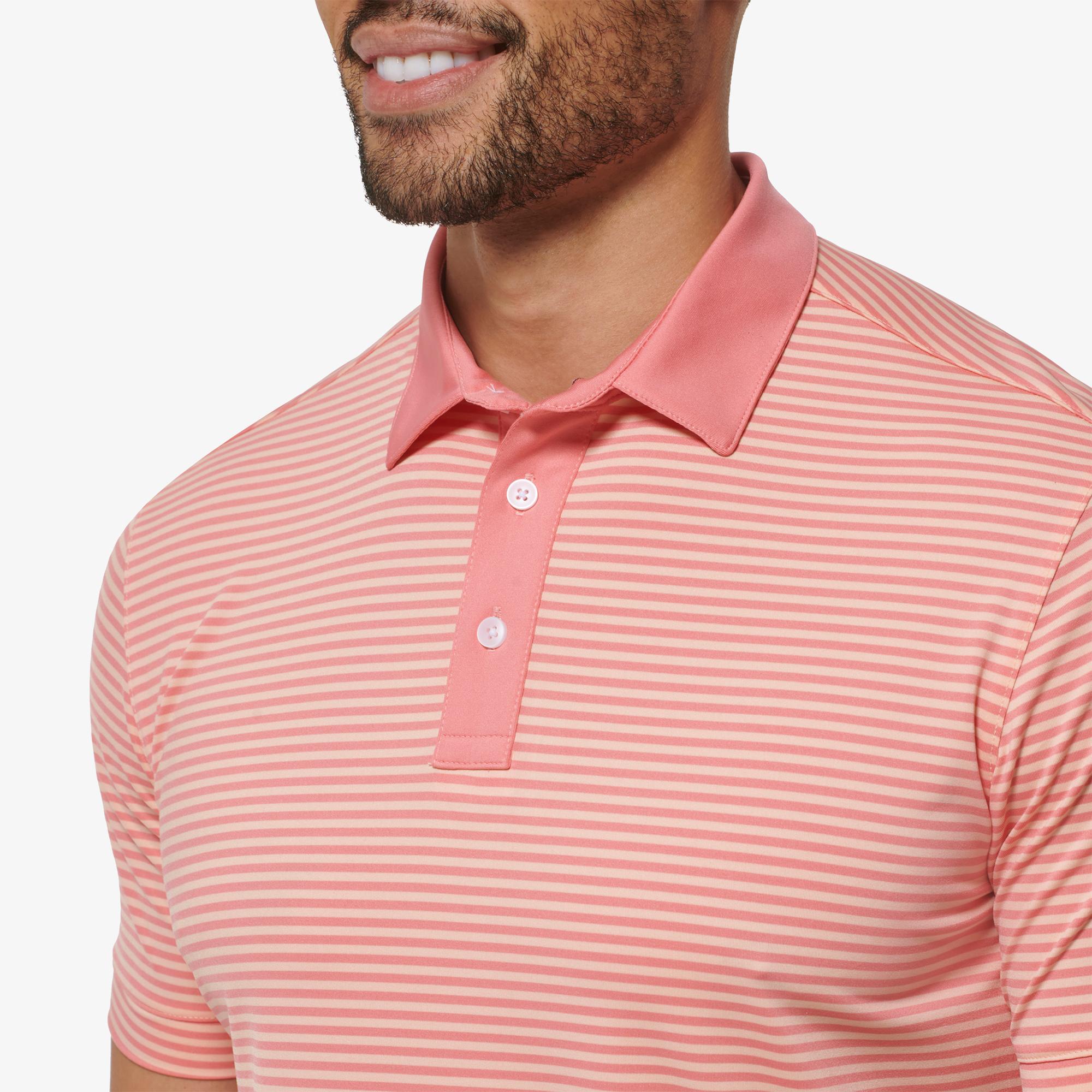 Versa Polo Tea Rose Feeder Stripe Mizzenmain