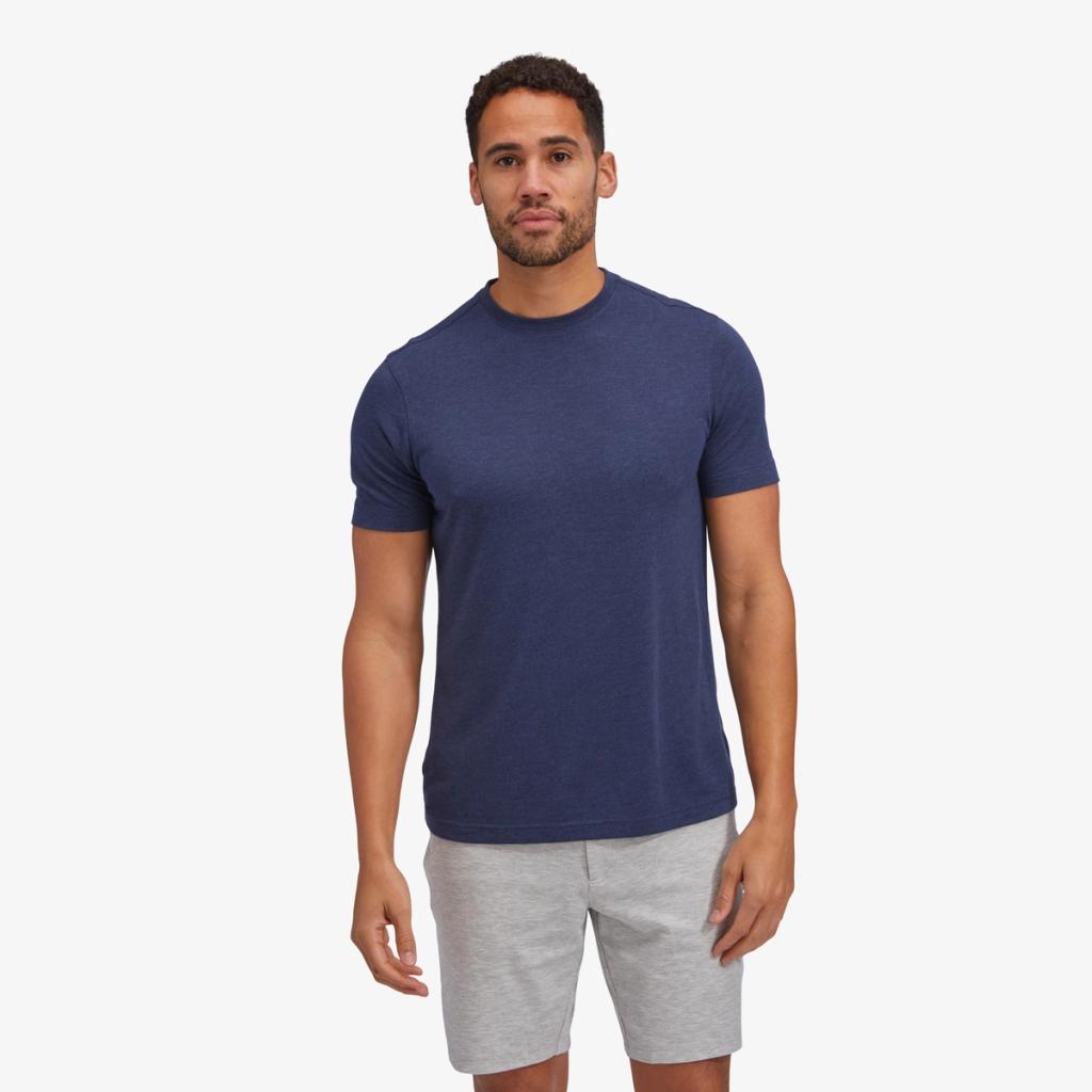 Navy Heather T-Shirt - Mizzen+Main